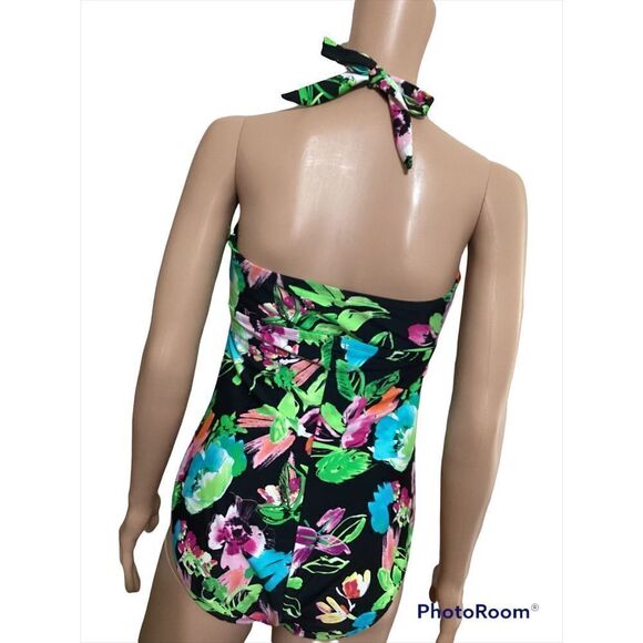 Catalina Floral Print One Piece Swimsuit M - Picture 2 of 6